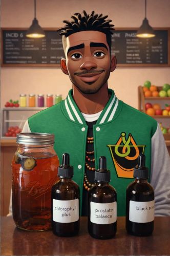 Inner G at the Juice Joint counter