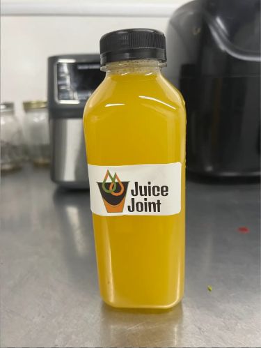 Bottled yellow Juice Joint drink